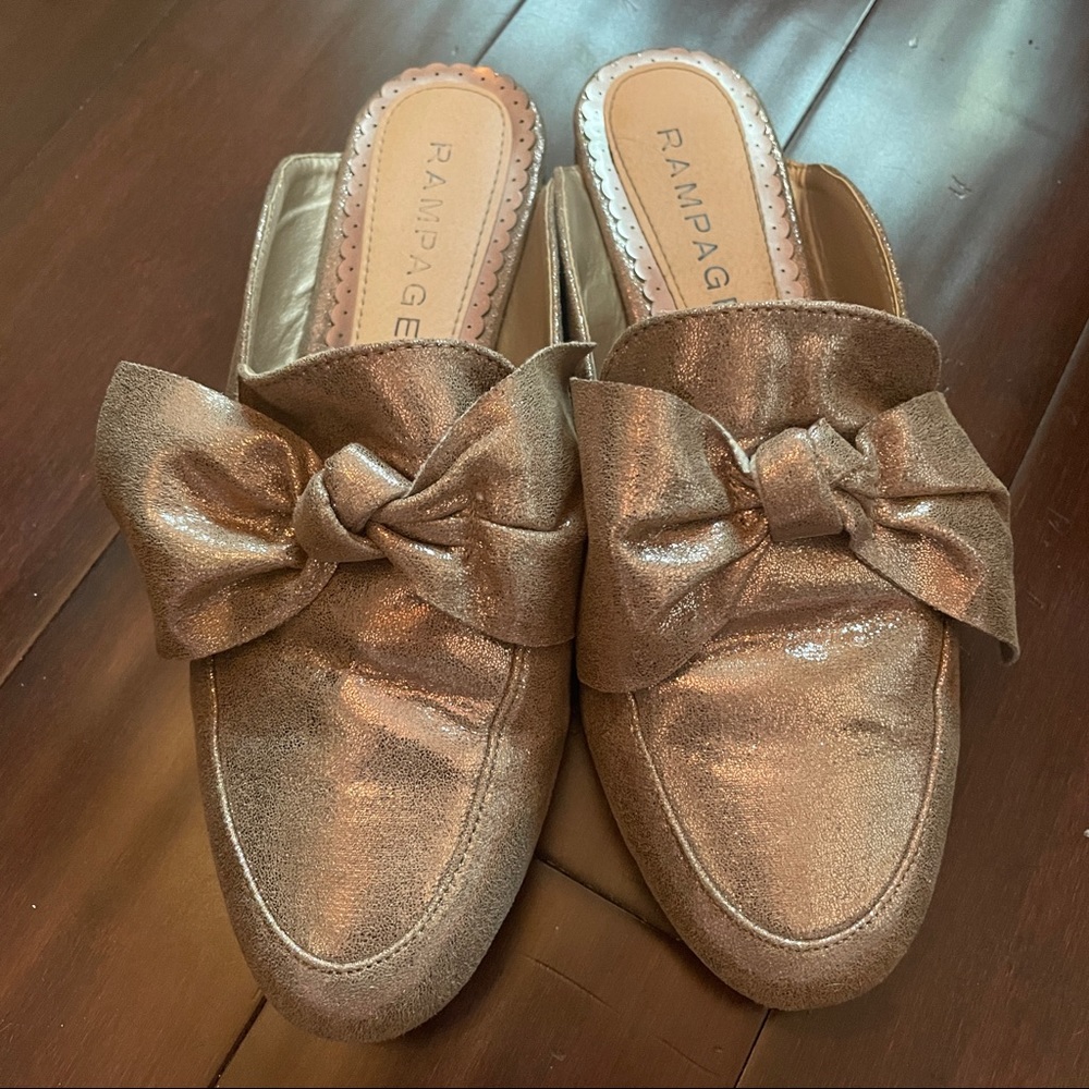 Rampage Metallic Slides / Flats Shoes